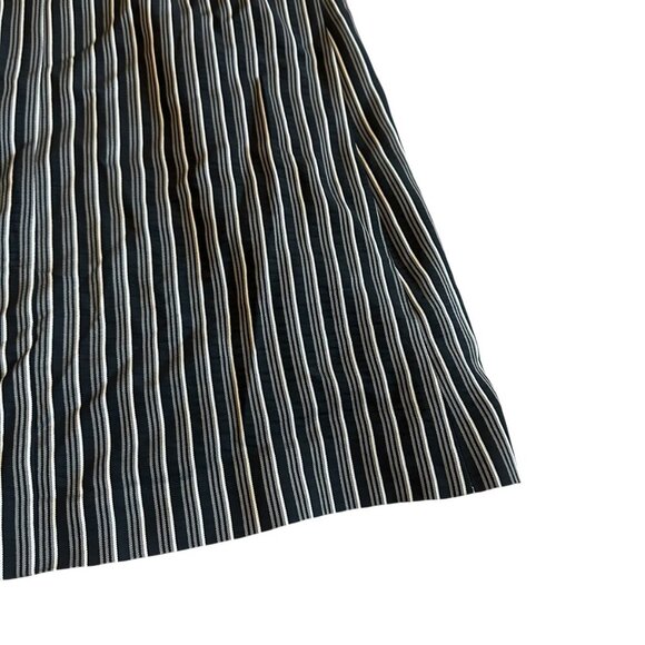 MaxMara Studio Striped Dress Crossover Retro Y2K 3/4 Sleeves Size 8 Women's - Picture 11 of 13